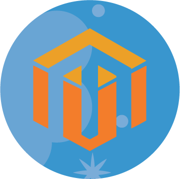 Magento hosting, web hosting service icon